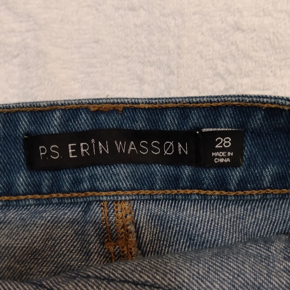 PS Erin Wasson sweater knit pockets jean  shorts - Picture 3 of 6